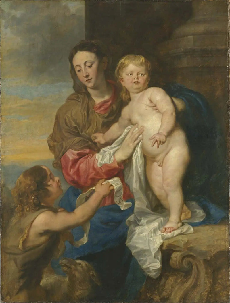 La Virgen con el Niño y el Niño San Juan - Antoine van Dyck