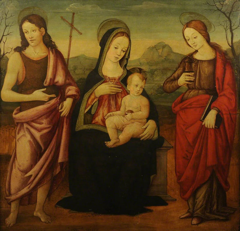 La Virgen con el Niño con san Juan Bautista y santa María Magdalena - Francesco Francia