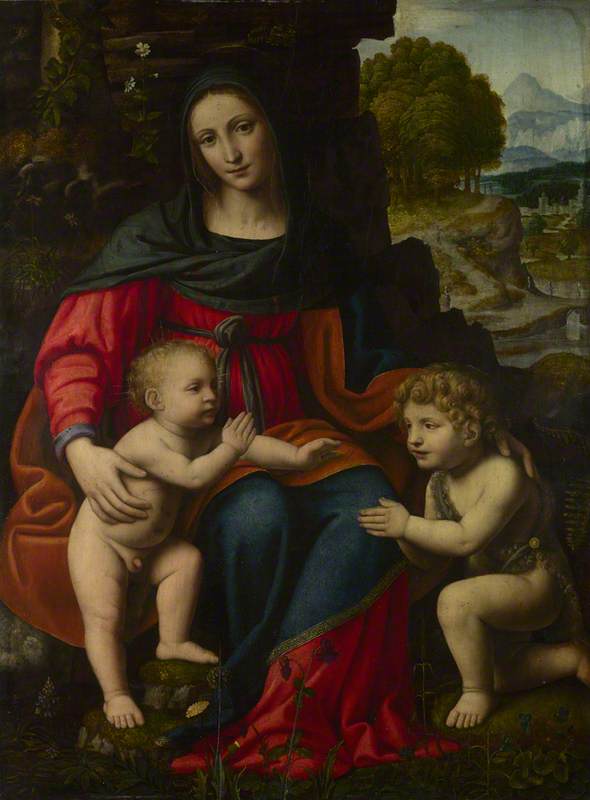 La Virgen con el Niño y san Juan - Bernardino Luini