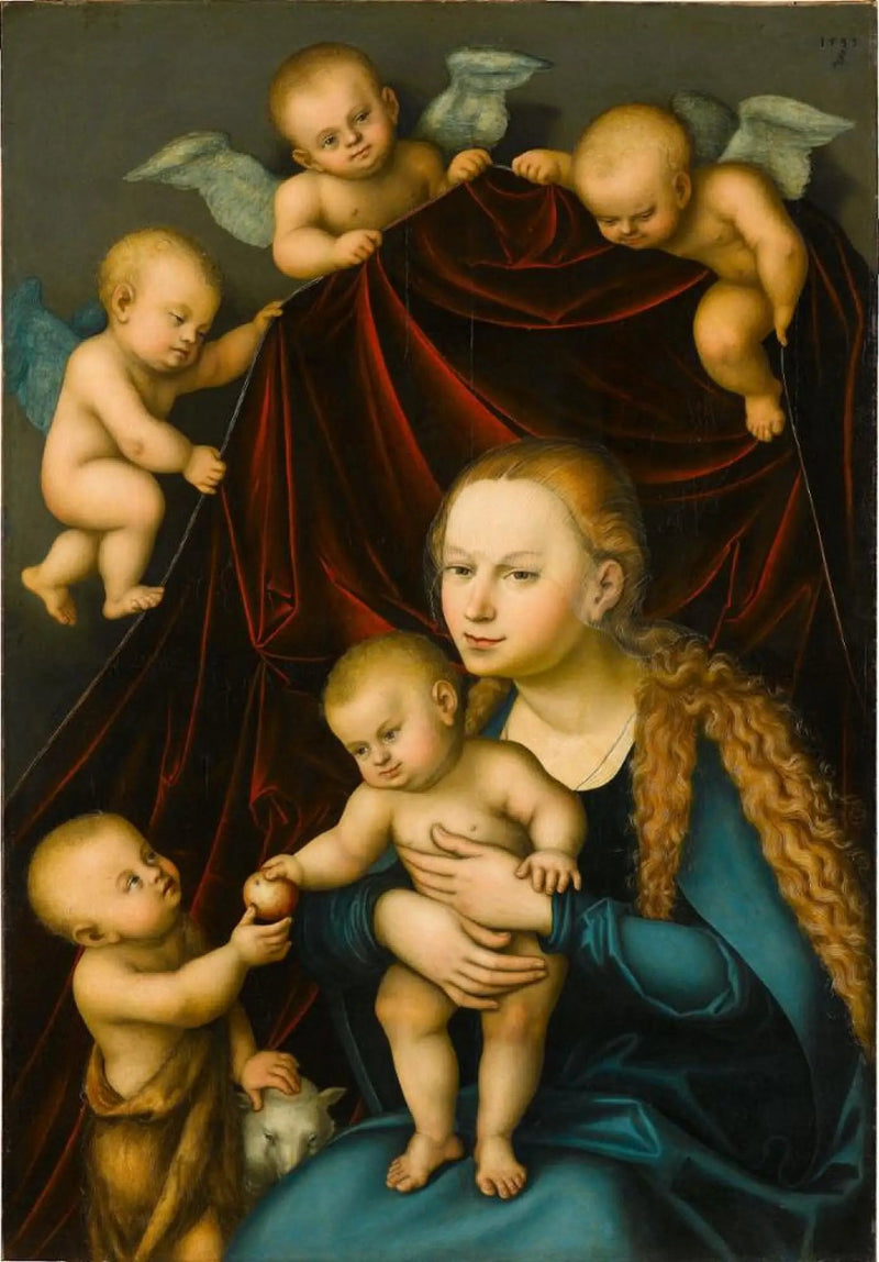 La Virgen con el Niño y San Juan niño - Lucas Cranach el Viejo