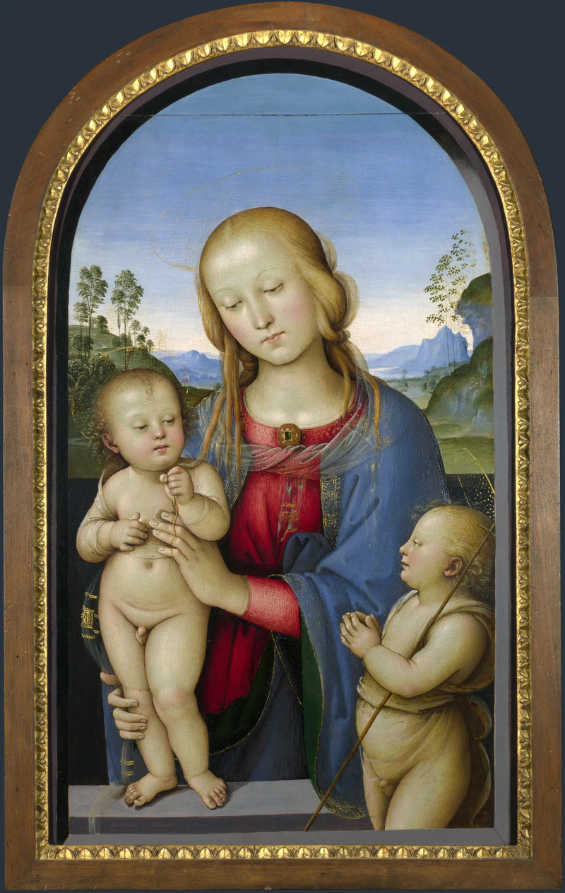 La Virgen con el Niño y san Juan - Pietro Perugino