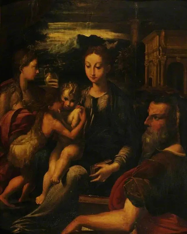 La Virgen con el Niño, san Jerónimo, la Magdalena y el pequeño san Juan - Parmigianino