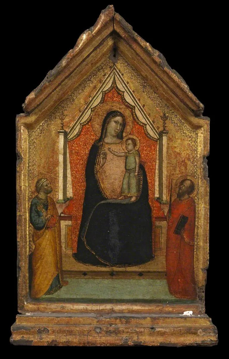 La Virgen con el Niño, san Pedro y san Pablo - Bernardo Daddi
