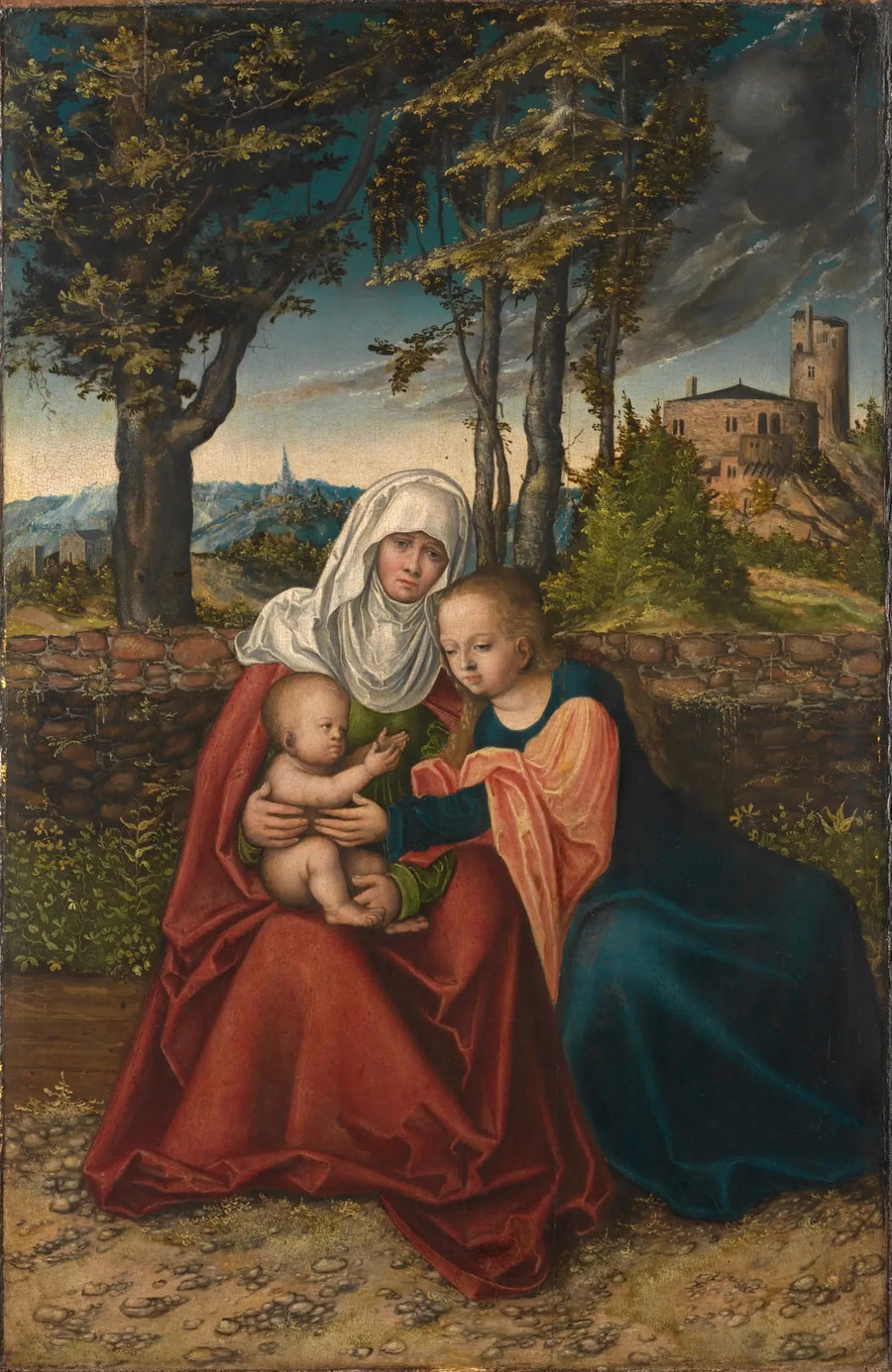 La Virgen con el Niño y Santa Ana - Lucas Cranach el Viejo