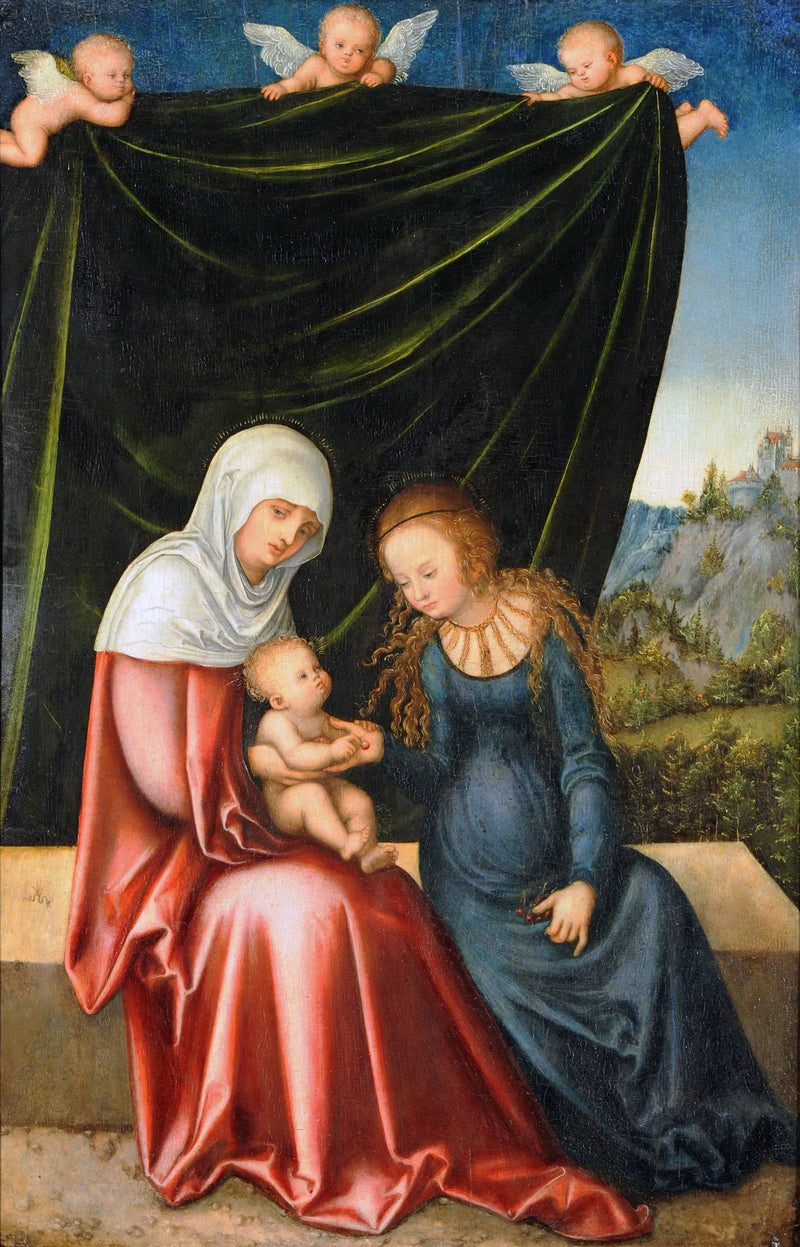 La Virgen con el Niño y Santa Ana - Lucas Cranach el Viejo