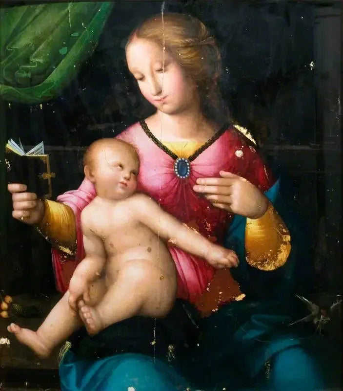 La Virgen con el Niño y un jilguero - Rafael Sanzio
