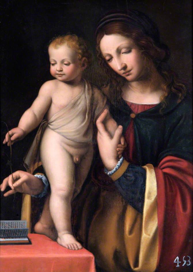 La Virgen con el Niño de pie - Bernardino Luini