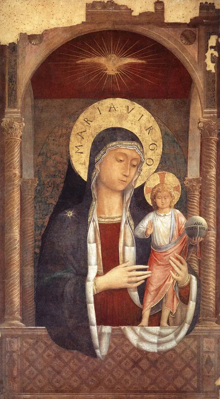 La Virgen con el Niño bendiciendo - Benozzo Gozzoli