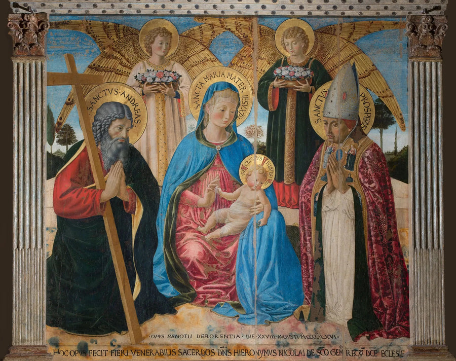 La Virgen con el Niño entre san Andrés y san Prosper - Benozzo Gozzoli