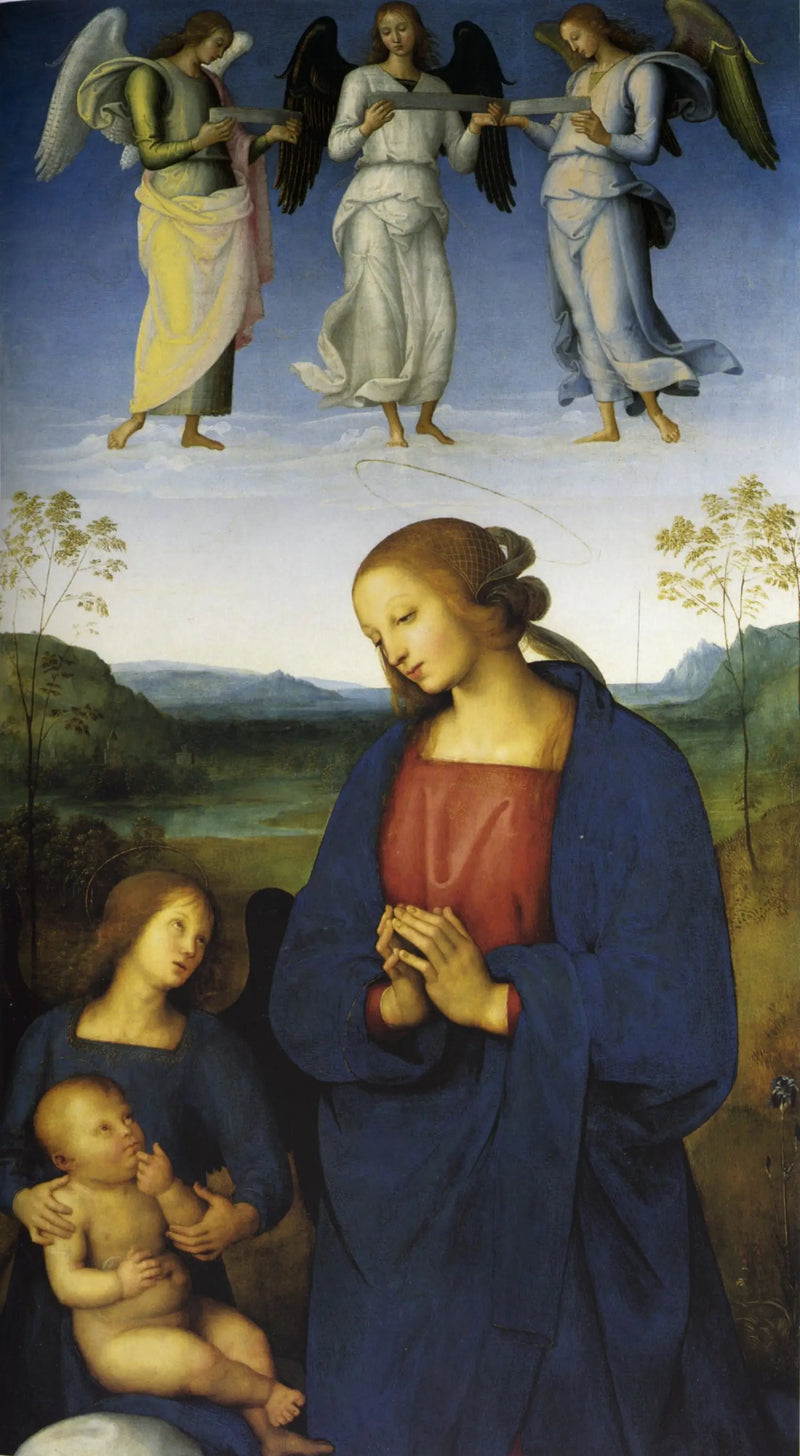 La Virgen con el Niño y los Ángeles - Pietro Perugino