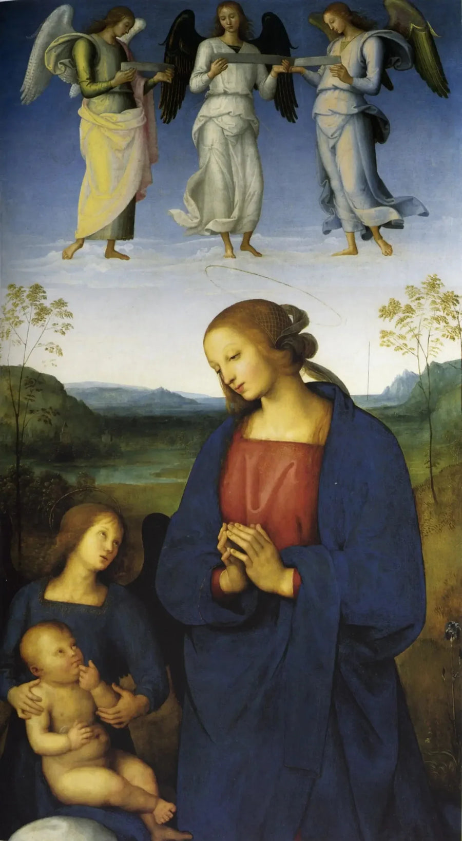 La Virgen con el Niño y los Ángeles - Pietro Perugino