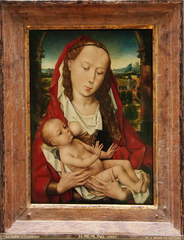 La Vierge à l'Enfant - Hans Memling image 1 reproduction réalisée par Alpha Reproduction