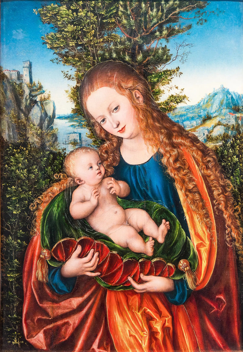 La Virgen con el Niño - Lucas Cranach el Viejo