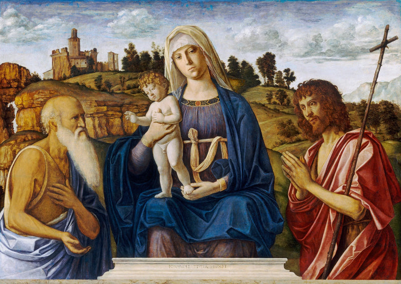 La Virgen con el Niño, san Jerónimo y san Juan Bautista - Cima da Conegliano