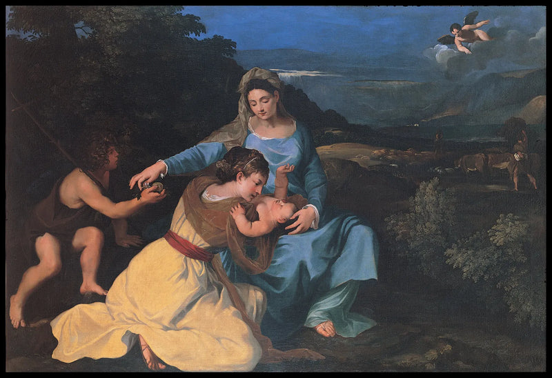 La Virgen con el Niño, Santa Catalina y San Juan - Pietro da Cortona