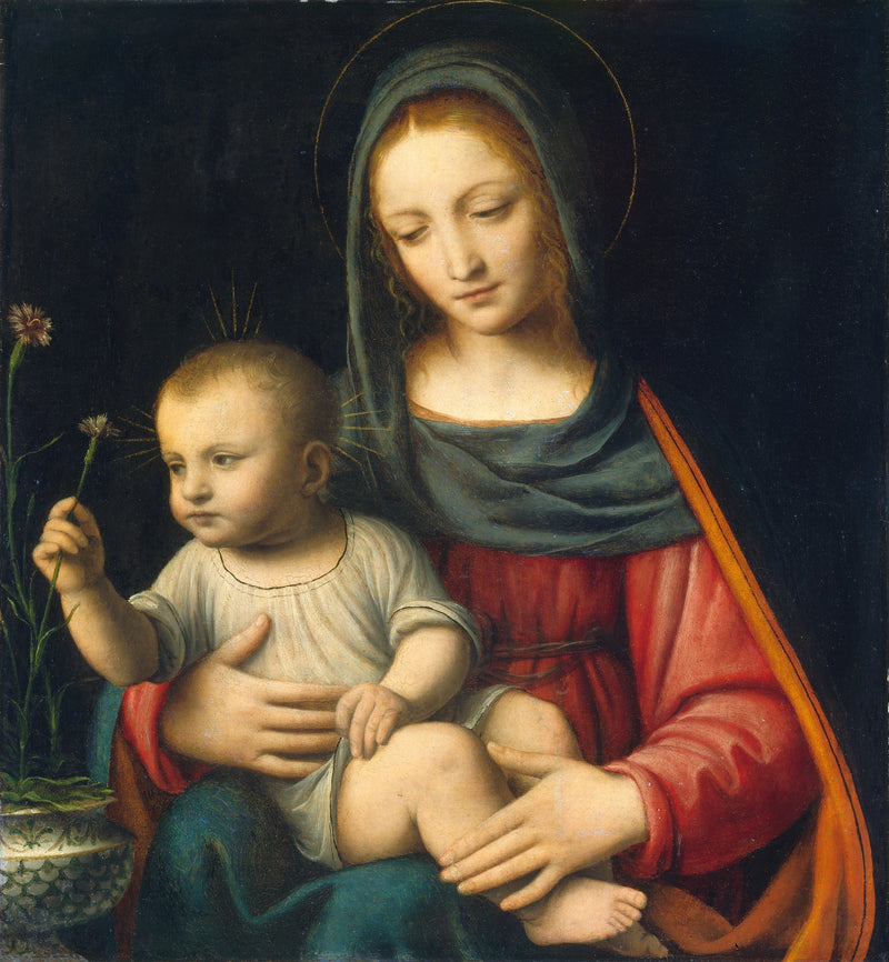 La Virgen con clavel - Bernardino Luini