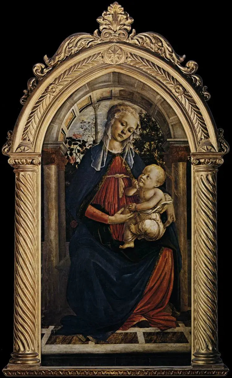 La Virgen en el rosal - Sandro Botticelli
