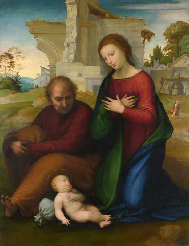 La Virgen adorando al Niño con San José - Fra Bartolomeo