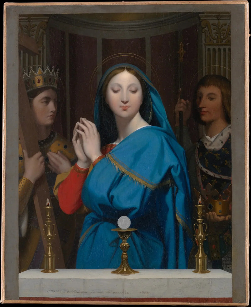 La Virgen adorando la hostia - Jean-Auguste-Dominique Ingres