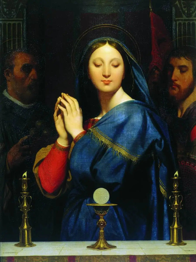 La Virgen adorando la Hostia - Jean-Auguste-Dominique Ingres