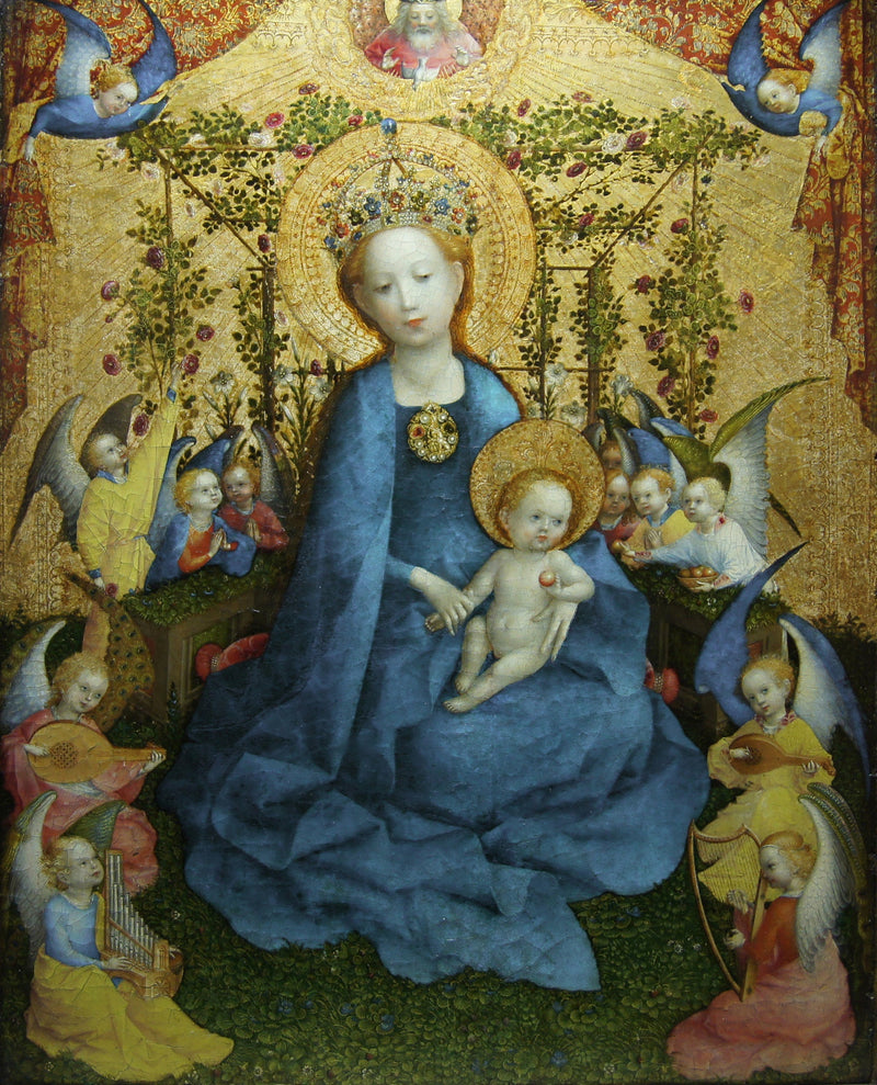 La Virgen del zarzal de rosas - Stefan Lochner