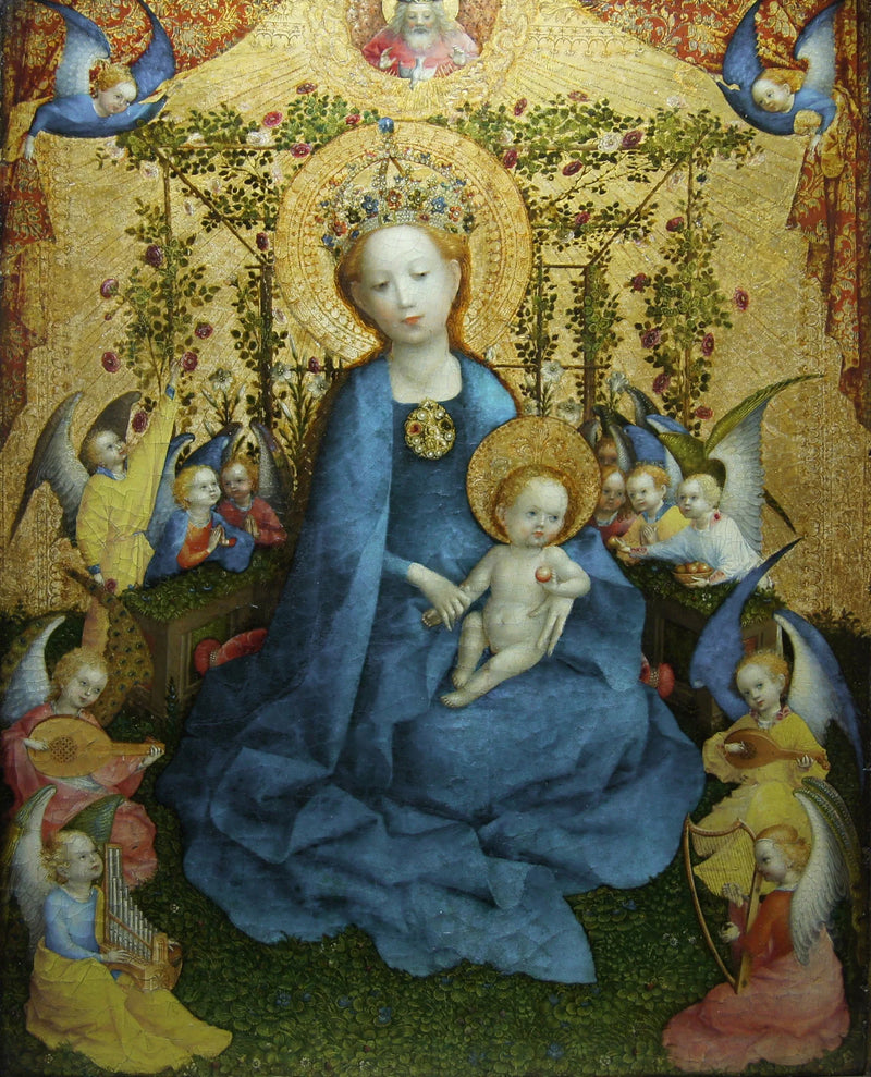 La Virgen del zarzal de rosas - Stefan Lochner