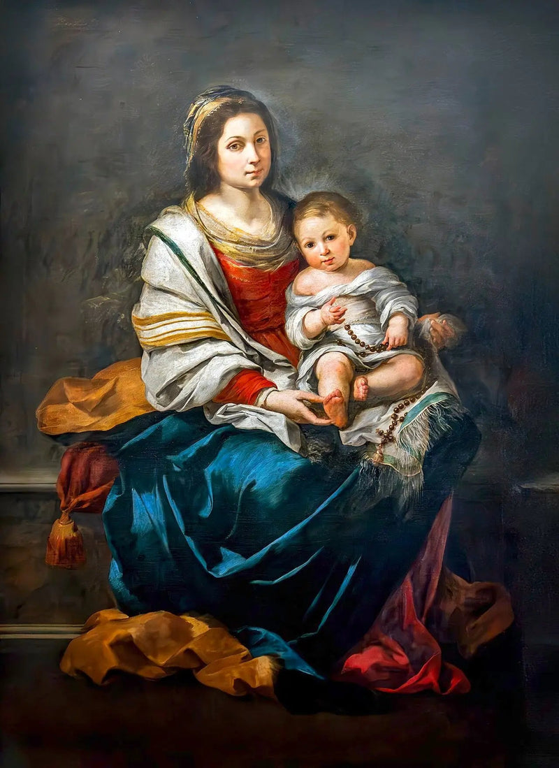 La Virgen con rosario - Bartolomé Esteban Murillo