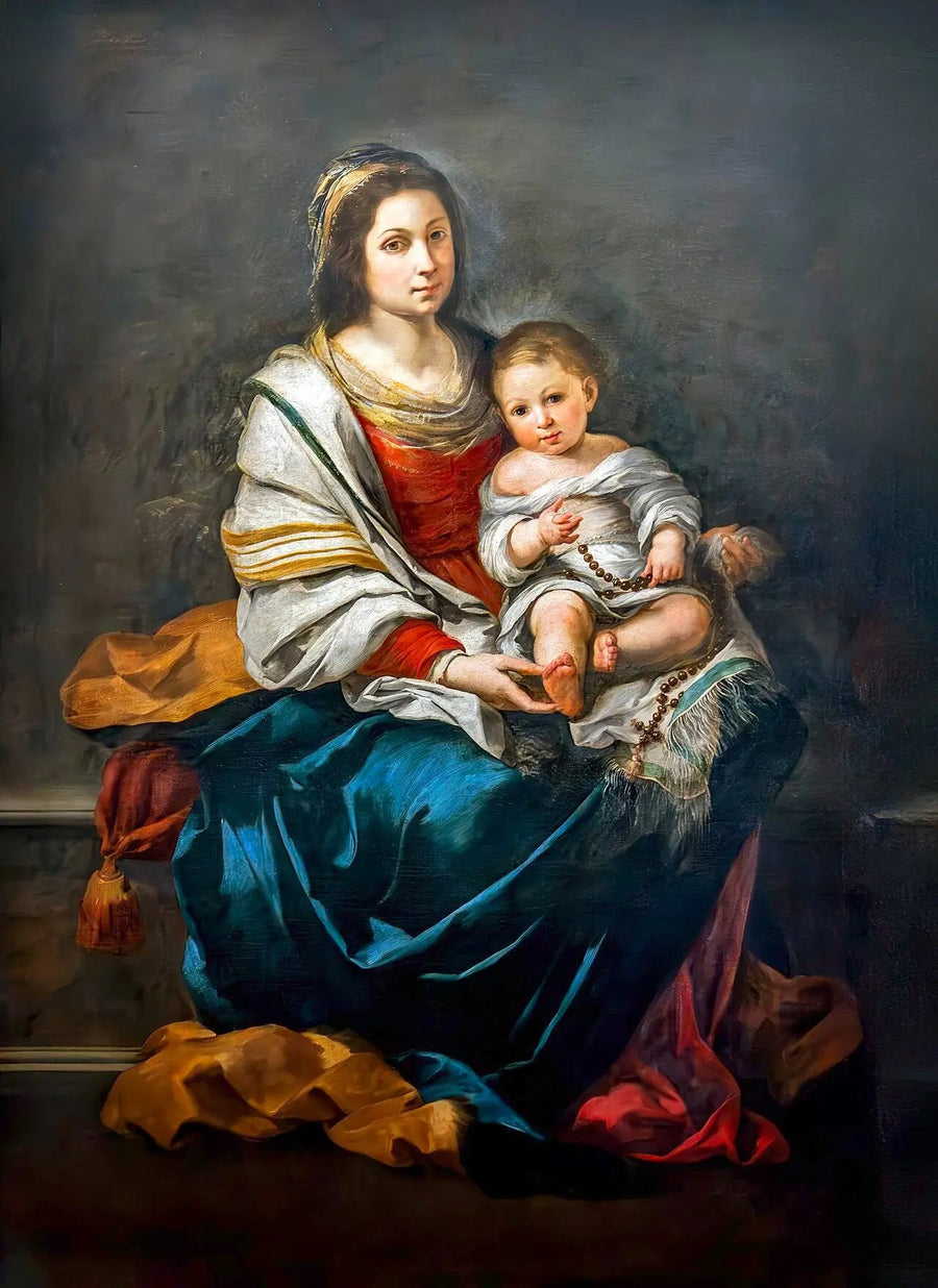 La Virgen con rosario - Bartolomé Esteban Murillo
