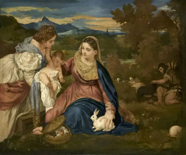 La Virgen con conejo - Édouard Manet