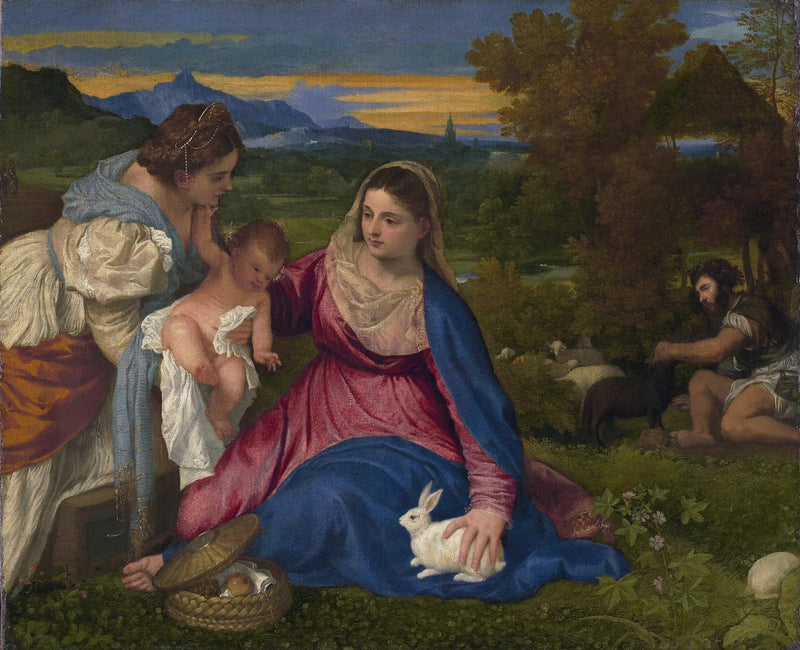 La Virgen con conejo - Tiziano