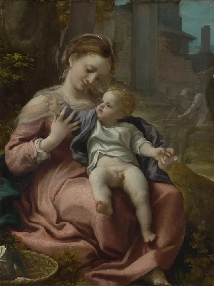 La Virgen en la Cesta - Antonio da Correggio