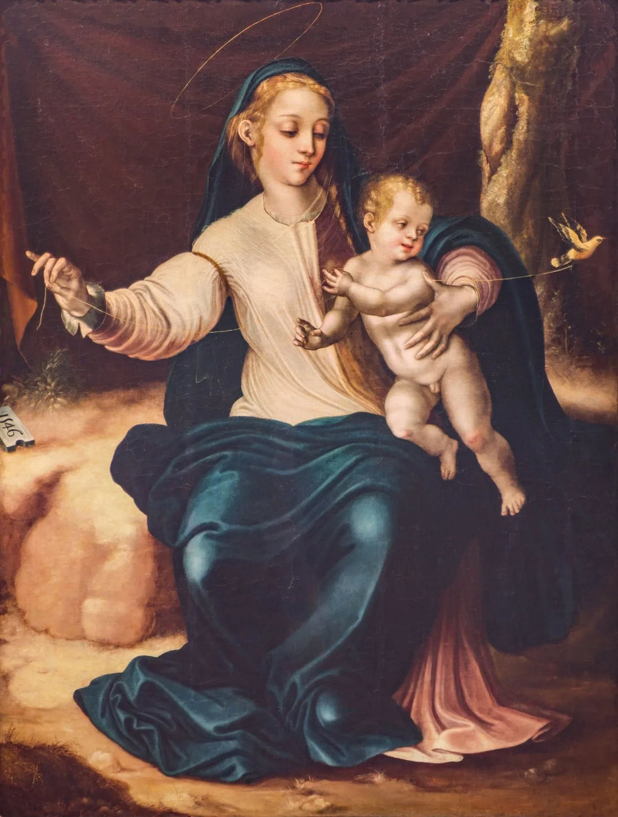 La Virgen con el pajarito - Luis de Morales