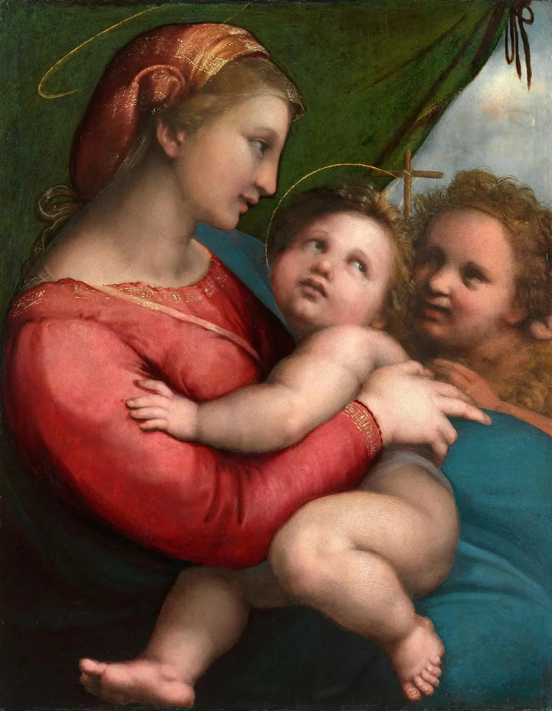 La Virgen del cortinaje - Rafael Sanzio