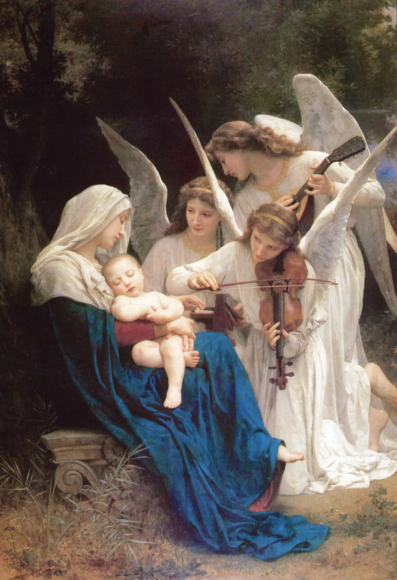 La Virgen con ángeles - Bouguereau