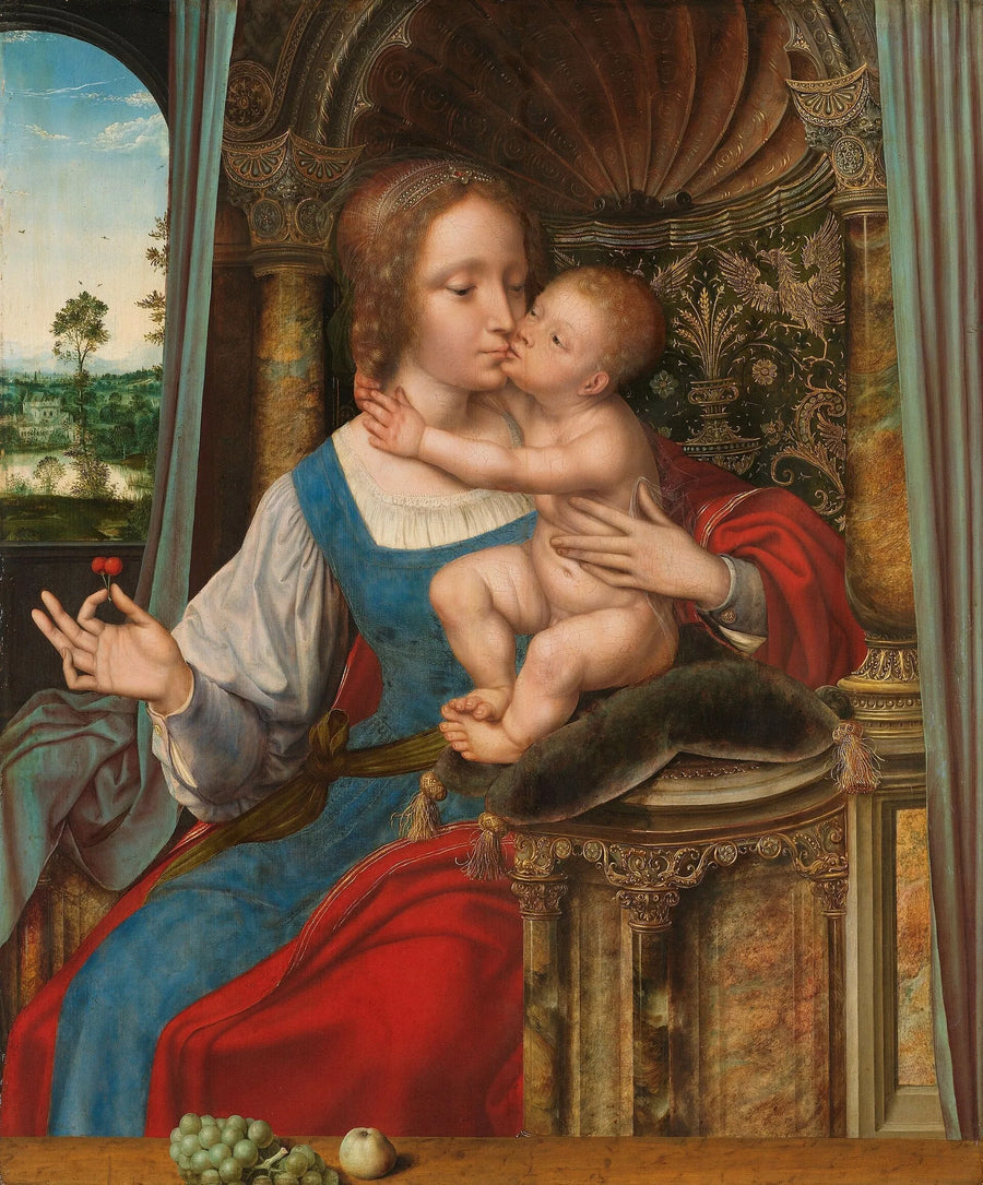 La Virgen con cerezas - Quentin Metsys