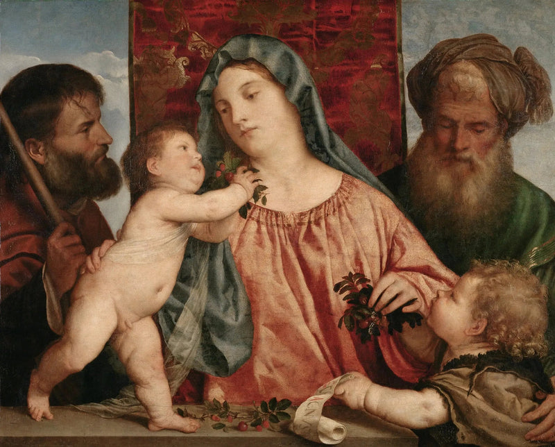 La Virgen de las cerezas - Tiziano