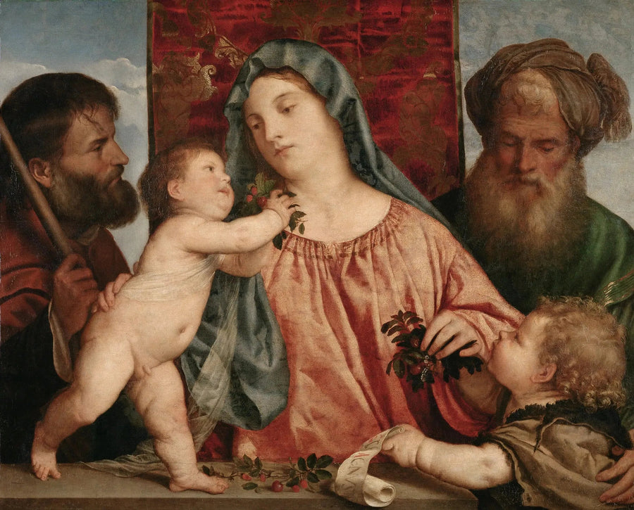 La Virgen de las cerezas - Tiziano