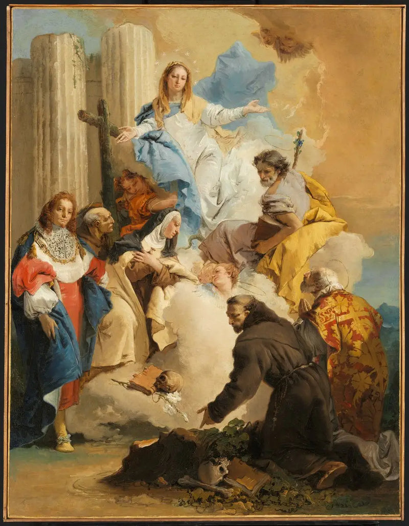La Virgen con seis santos - Giovanni Battista Tiepolo