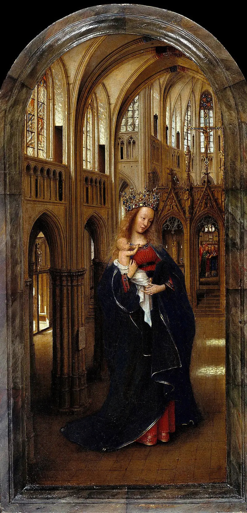 La Virgen en una iglesia - Jan van Eyck