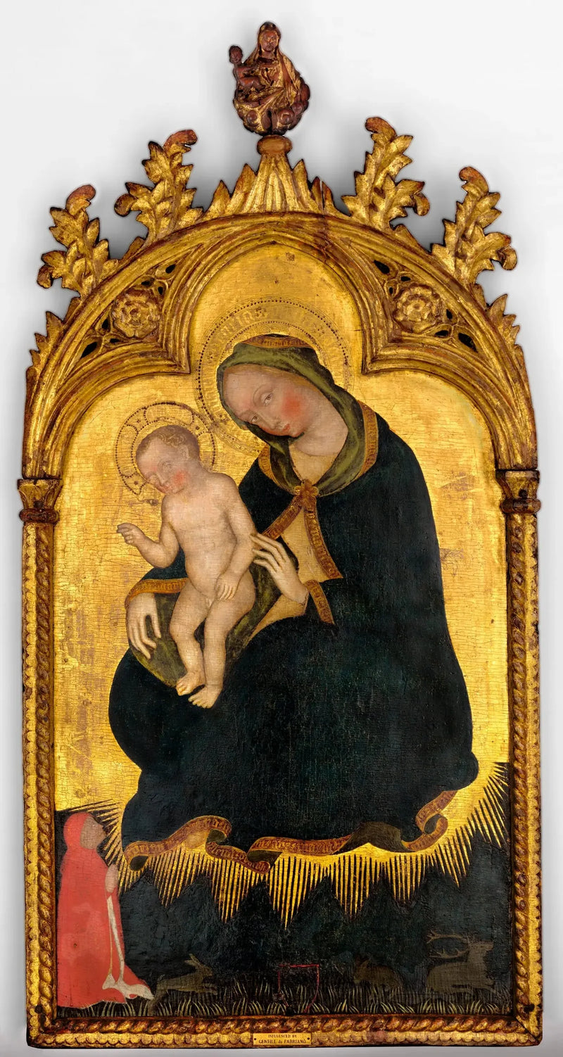 La Virgen de la Humildad, con un donante - Gentile da Fabriano