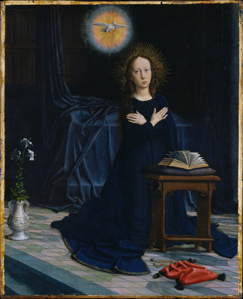 La Virgen de la Anunciación Retablo de Cervara - Gérard David