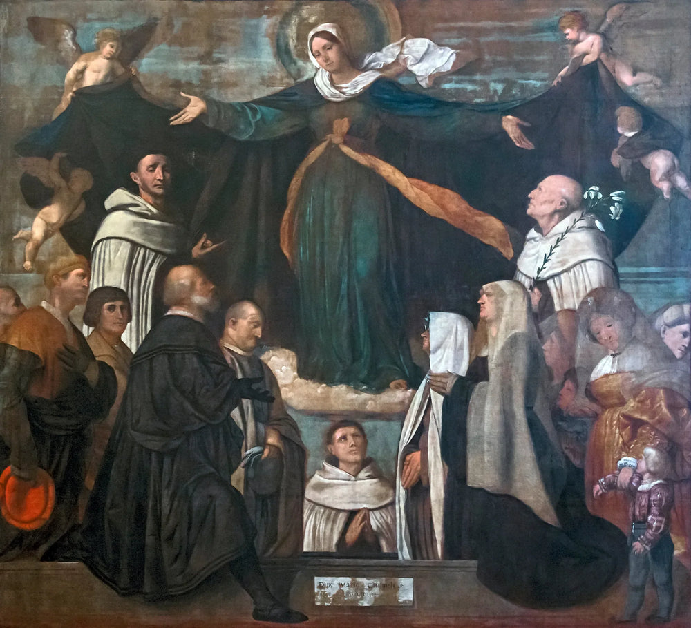 La Vierge du Carmel - Alessandro Bonvicino image 1 tableau peint à l’huile sur toile