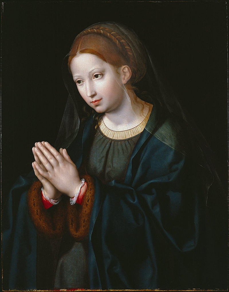 La Virgen en oración - Joos van Cleve