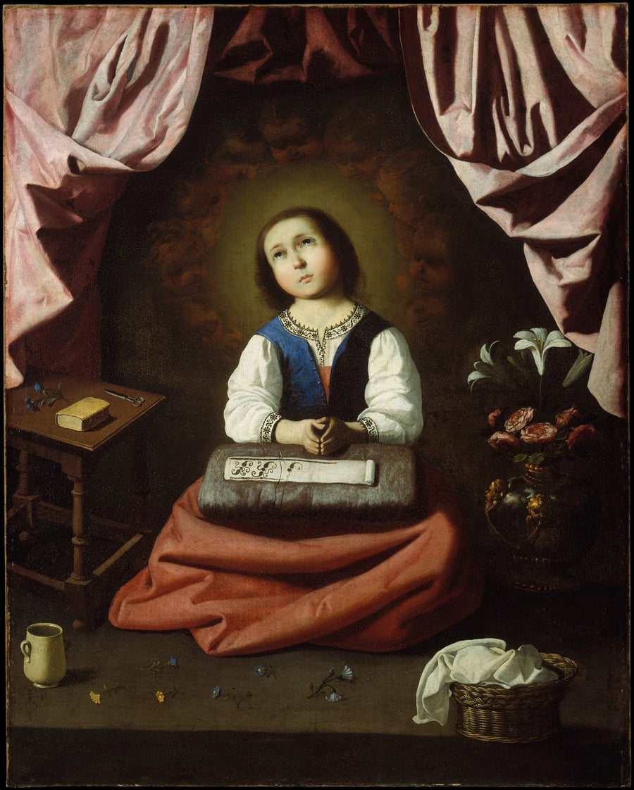 La Virgen niño en éxtasis - Francisco de Zurbarán
