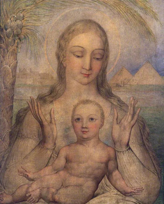 La Virgen y el Niño en Egipto - William Blake