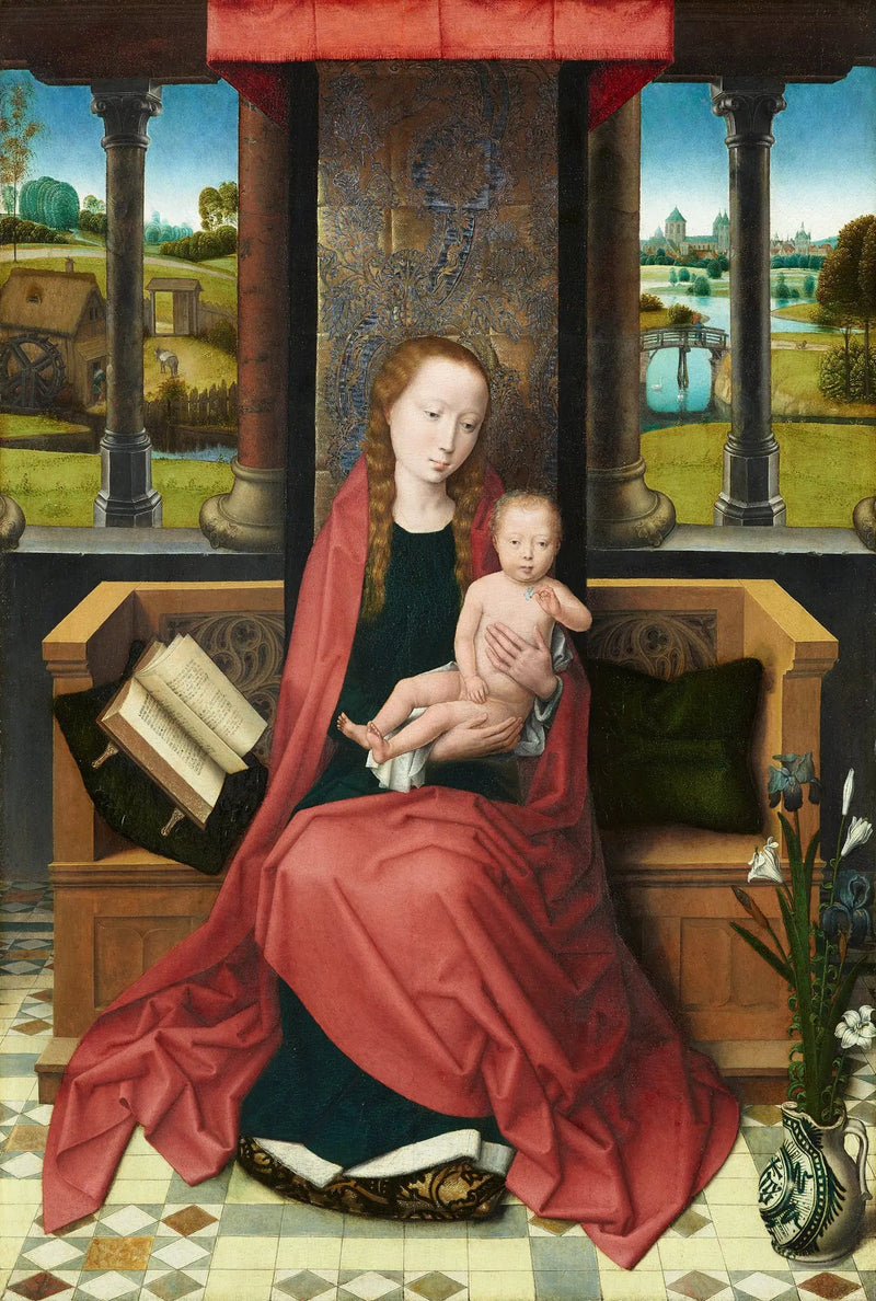 La Virgen y el Niño en trono - Hans Memling