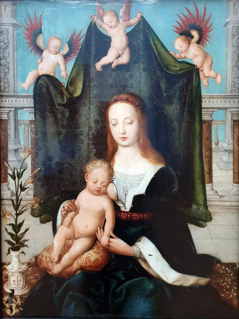 La Virgen y el Niño dormido - Hans Holbein el Viejo