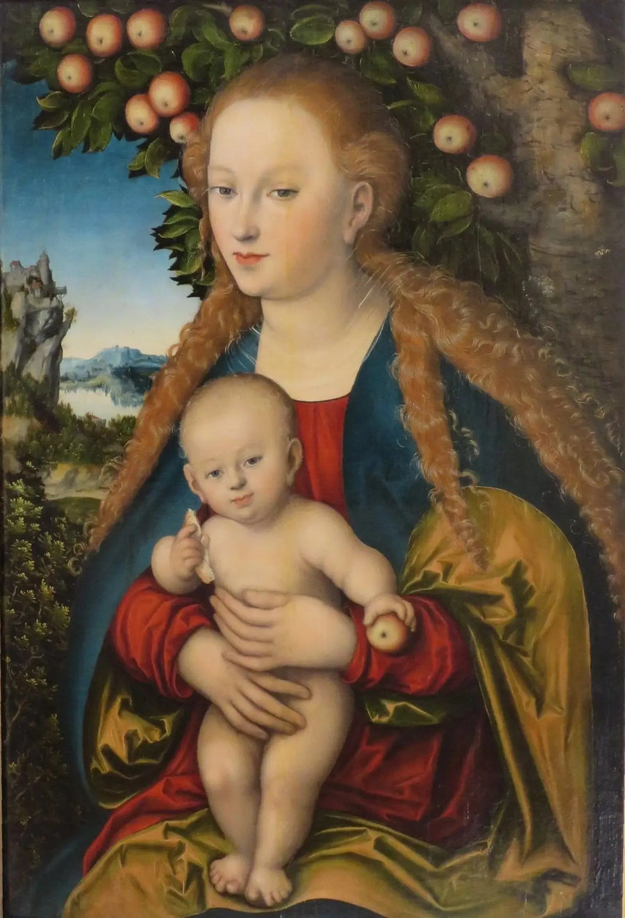 La Virgen y el Niño Jesús bajo el manzano - Lucas Cranach el Viejo