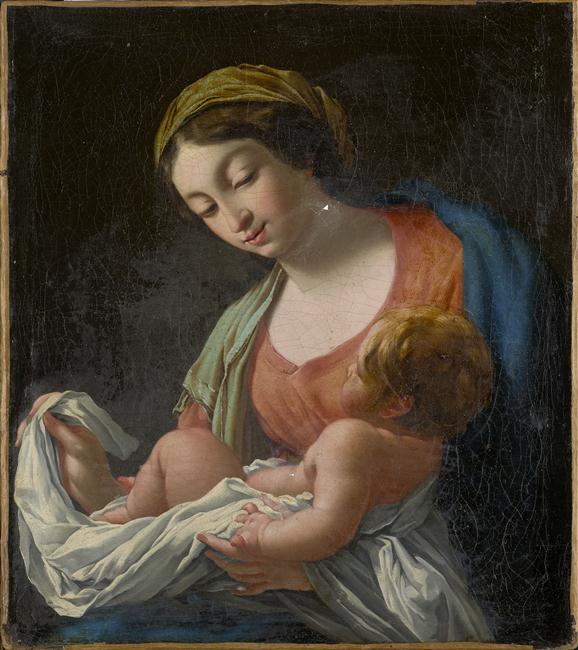 La Virgen y el Niño - Simon Vouet