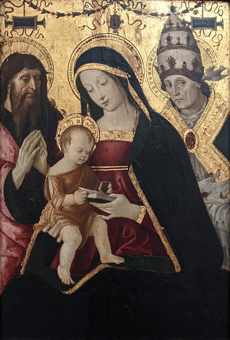 La Virgen y el Niño entre san Jerónimo y san Gregorio Magno - Pinturicchio